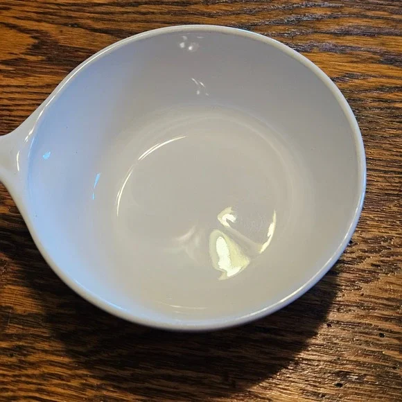 Corning Ware Cornflower Blue P-81-B 1 Pint Saucepan with Handle Vintage White - Picture 4 of 7